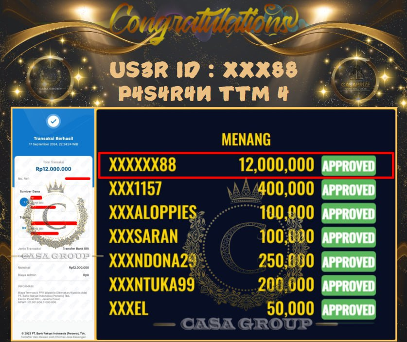 JACKPOT PASARAN TOTO MACAU 4 DISITUS CASAPRIZE